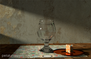 image Beer Glass in Old Room
